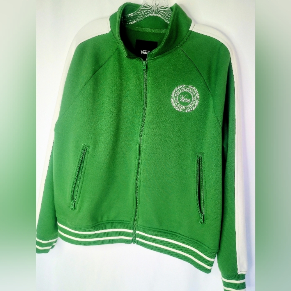 *Vans Authentic And Original Since 1966 Women's Zip Up Jacket Green Size L